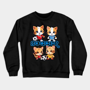 The cats soccer club Crewneck Sweatshirt